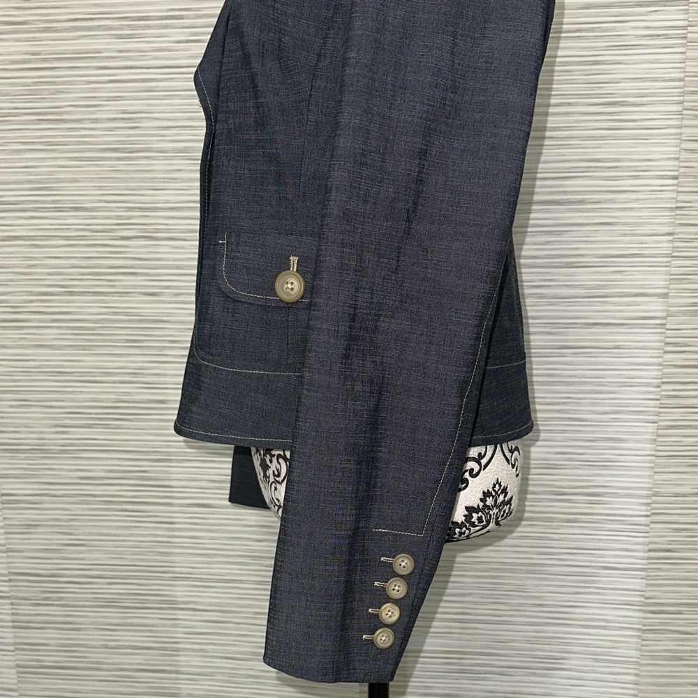 Rafaella Navy Blazer with Button Detail Sz. 10 - Picture 5 of 8